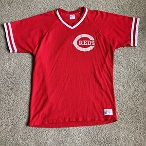 Cincinnati Reds Rawlings 1970s Type Vintage MLB Baseball Jersey